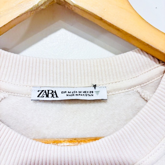 ZARA Cream crewneck sweater - Picture 4 of 8